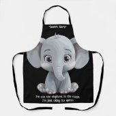 私は部屋の中の象ではない エプロン (正面)
