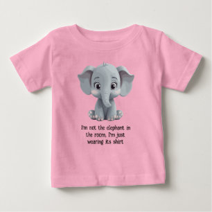私は部屋の中の象ではない ベビーTシャツ