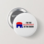 私は部屋の象です 缶バッジ (正面&裏面)