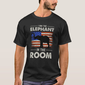 私は部屋の贈り物の中で象だ Tシャツ