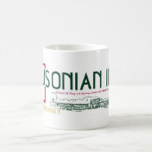 私は部屋5に-マグとどまりました コーヒーマグカップ (中央)