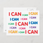 私は郵便はがきできます ポストカード (正面/裏面)