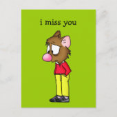 私は郵便はがきを恋しく思います ポストカード (正面)