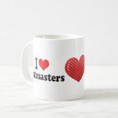 私は郵便局長を愛します コーヒーマグカップ (正面左)