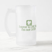 私は酔ったに私ではないです神誓います フロストグラスビールジョッキ (左)