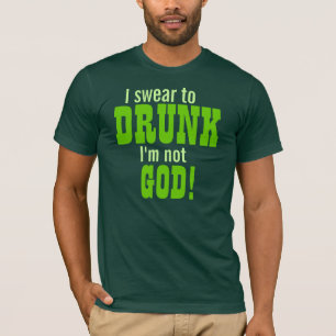 私は酔ったに私ではないです神誓います! Tシャツ
