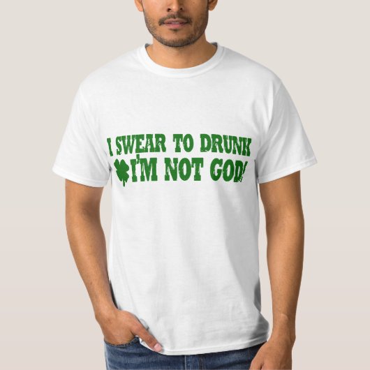 私は酔ったに私ではないです神誓います! Tシャツ (正面)
