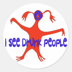 私は酔った人々に会います ラウンドシール