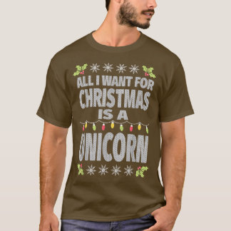 私は醜いセーターおもしろいクリスマスギフトUnico欲しいすべて Tシャツ