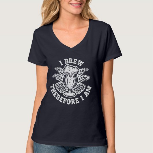 私は醸造する故に存在する Tシャツ (正面)