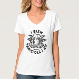 私は醸造する故に我在り Tシャツ