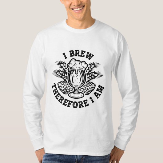 私は醸造する故に我在り Tシャツ (正面)