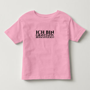 私は重力に恵まれない トドラーTシャツ