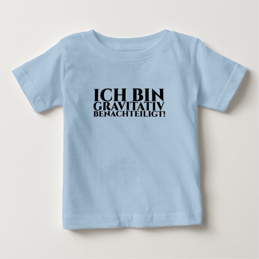 私は重力に恵まれない ベビーTシャツ (正面)