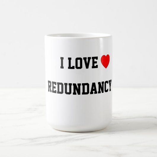 私は重複を愛します コーヒーマグカップ (中央)