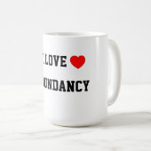 私は重複を愛します コーヒーマグカップ (正面右)