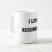 私は重複を愛します コーヒーマグカップ (正面左)