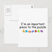 私は重要なパズル ポストカード (正面/裏面)