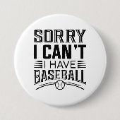 私は野球ができなくてごめんなさい 缶バッジ (正面)