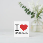 私は野球が大好きだ スクエア名刺 (スタンド正面)