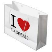 私は野球が大好きだ ラージペーパーバッグ (正面アングル)