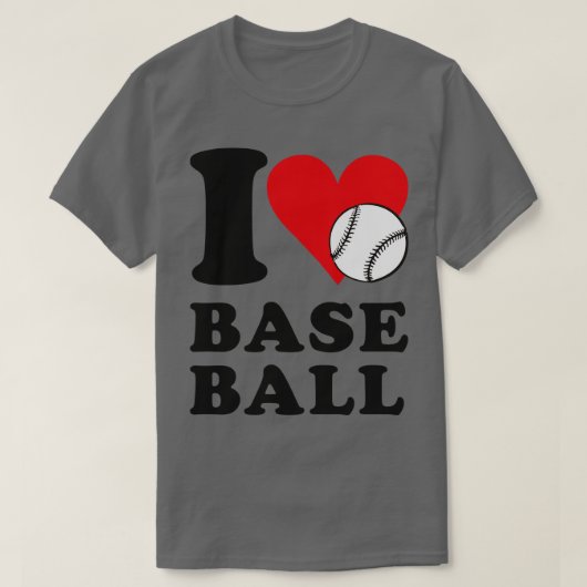 私は野球が大好きだ Tシャツ (デザイン正面)