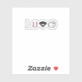 私は野球の愛おもしろい者Ampソフトボール シール (シート)