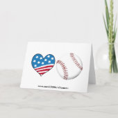 私は野球の挨拶状を愛します カード (裏面)