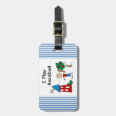 私は野球を遊びます ラゲッジタグ (正面縦)