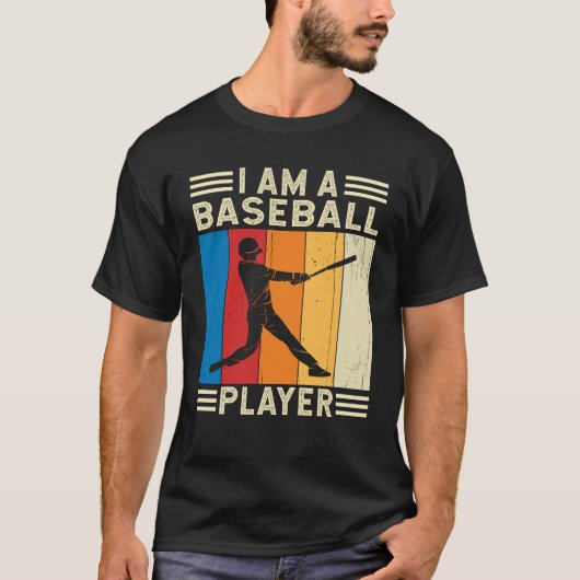 私は野球選手のファン捕手投手だ Tシャツ (正面)