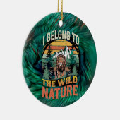 私は野生のライオンに属している セラミックオーナメント (右)