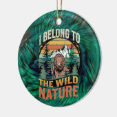 私は野生のライオンに属している セラミックオーナメント (左)