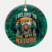 私は野生のライオンに属している セラミックオーナメント (裏面)