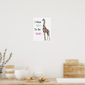 私は野生の生まれキリンのポスターになるはずだった ポスター (キッチン)
