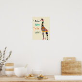 私は野生の生まれキリンのポスターになるはずだった ポスター (キッチン)