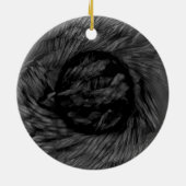 私は野生の自然に属している：アメリカバイソン精神 セラミックオーナメント (裏面)