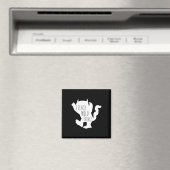 私は野生教えの物モンスターおもしろいハロウィンギフト マグネット (インサイチュ (食洗機))