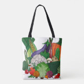 私は野菜が大好き トートバッグ (裏面)