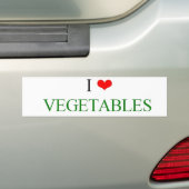 私は野菜を愛します バンパーステッカー (車上)
