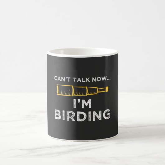 私は野鳥観察 コーヒーマグカップ (中央)