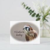 私は野鳥観察 ポストカード (スタンド正面)