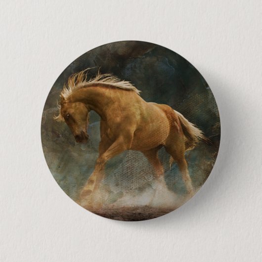 私は金です 缶バッジ (正面)