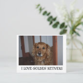 私は金の退職者が大好き ポストカード (スタンド正面)