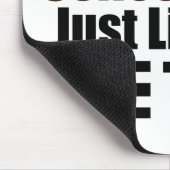 私は金属と同じようにコーヒーブラックが好き マウスパッド (コーナー)