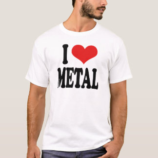 私は金属を愛します Tシャツ