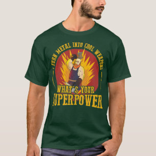私は金属を武器アンビルカッコいい鍛冶屋Tに変える Tシャツ
