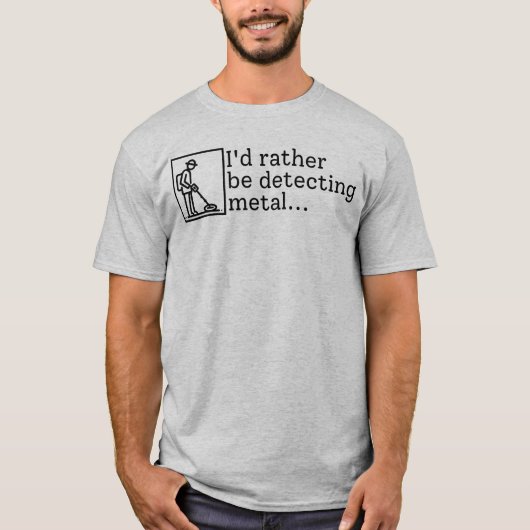 私は金属探知の宝の狩りである Tシャツ (正面)