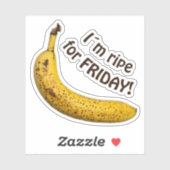 私は金曜日に熟している – おもしろいことわざ! シール (シート)