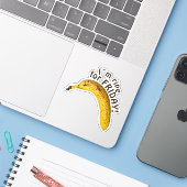 私は金曜日に熟している – おもしろいことわざ! シール (ノートパソコンとiPhone)