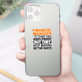 私は金融マネージャーに何かを作らせようとおもしろいすクール シール (スマートフォン)